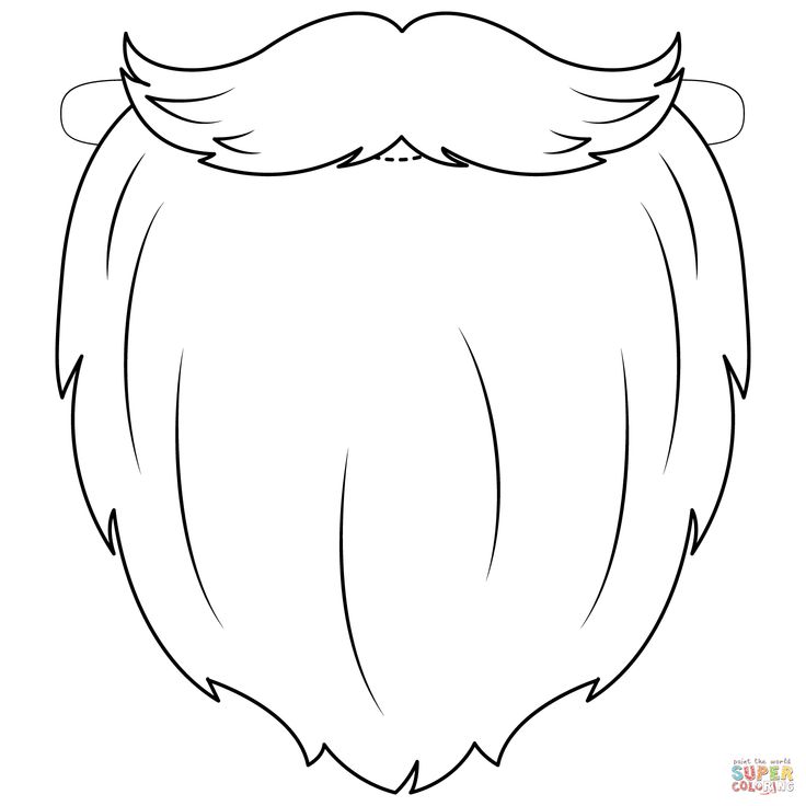 Santa beard mask coloring page free printable coloring pages santa beard free printable coloring pages free printable coloring