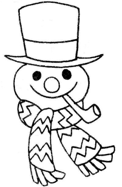 Frosty the snowman coloring page