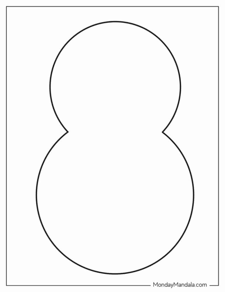 Snowman templates free pdf printables