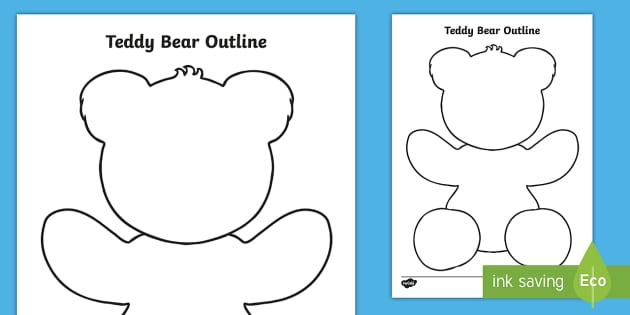 Teddy bear template