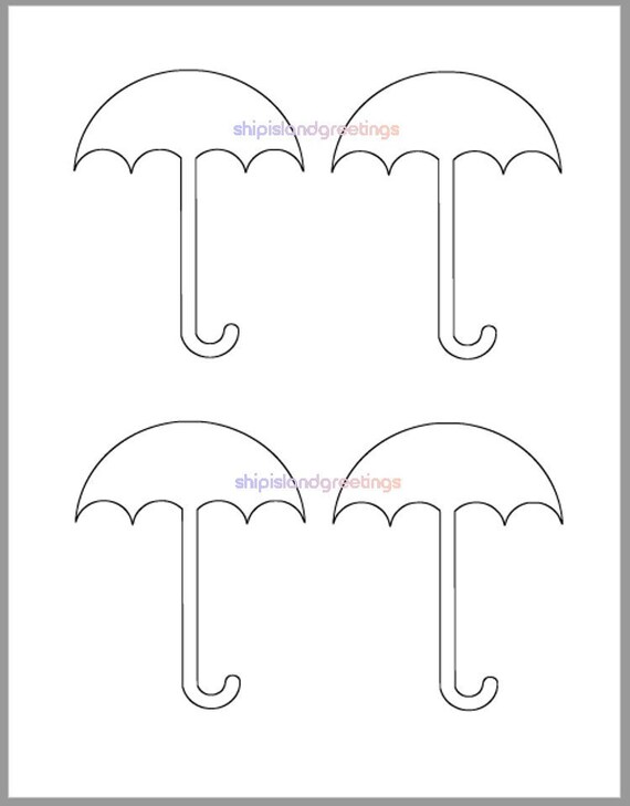 Inch umbrella template