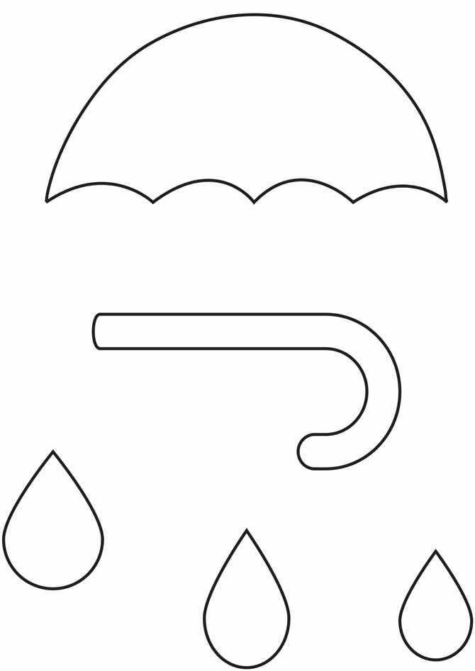 Image result for umbrella handle pattern cut out rain crafts crafts umbrella craft