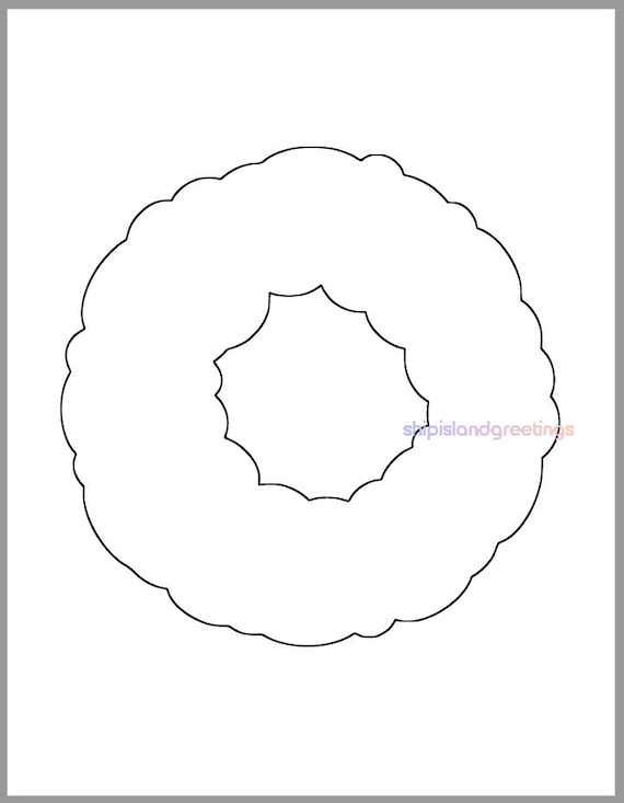 Printable wreath template