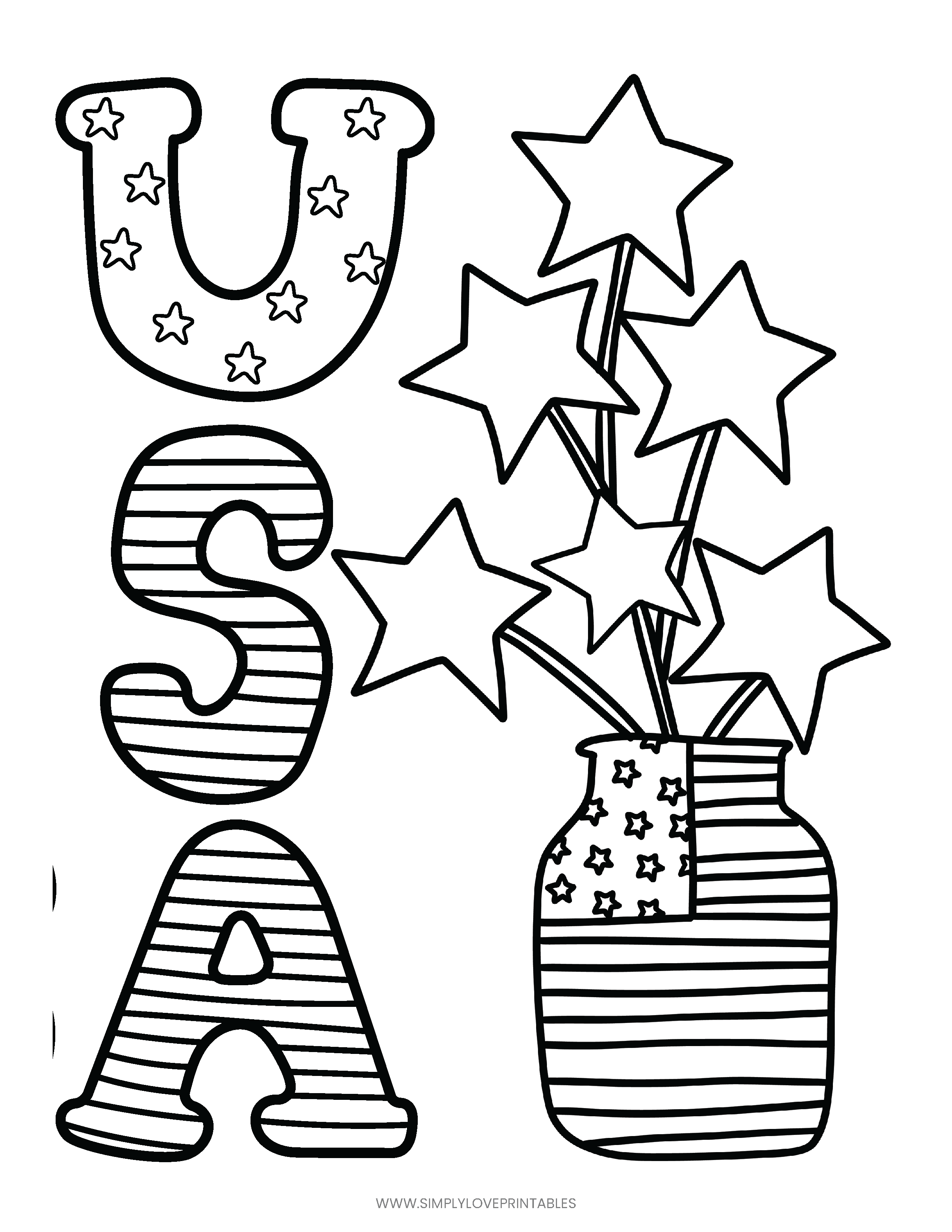 Free fourth of july coloring pages simply love printables