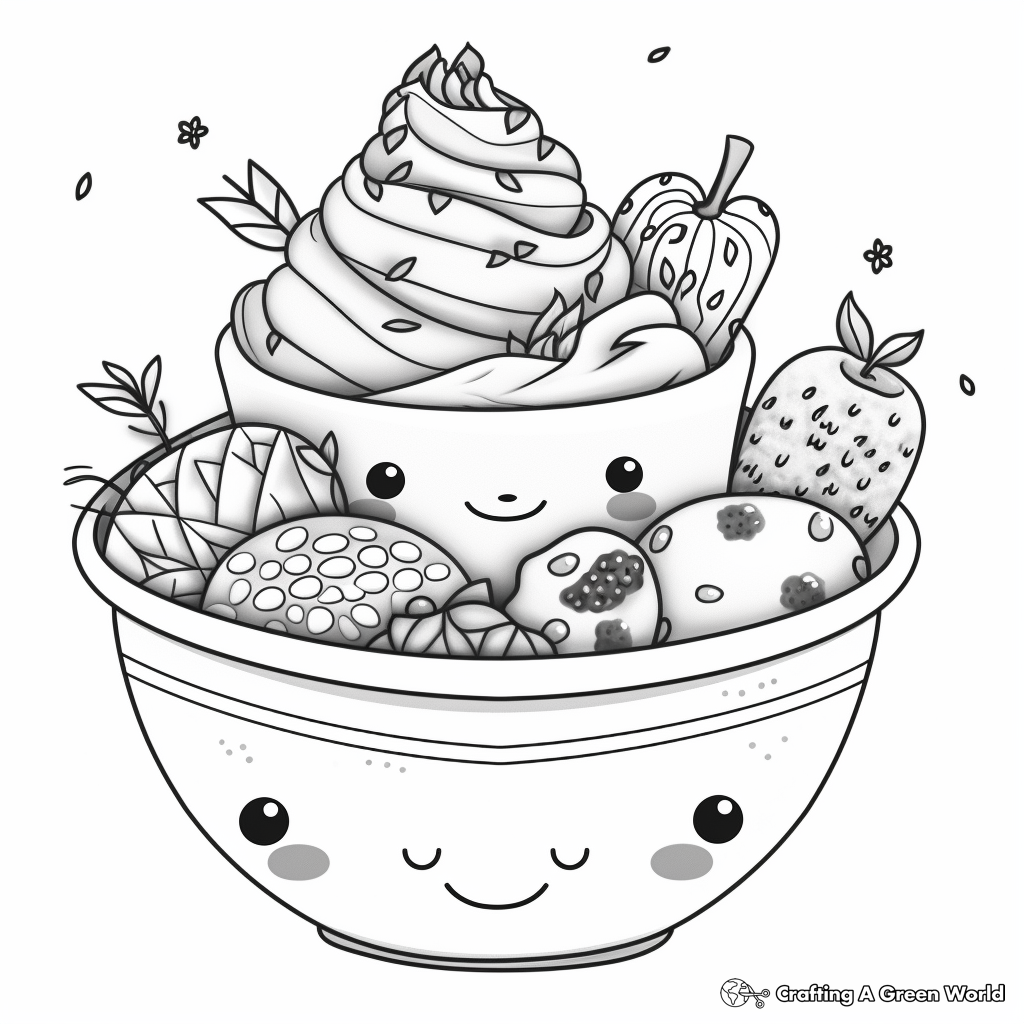 Kawaii aesthetic coloring pages