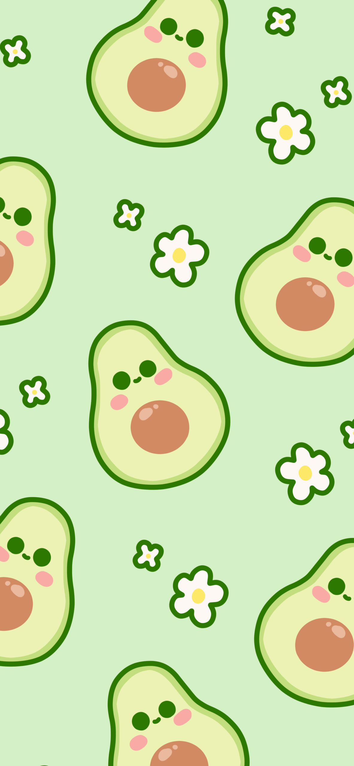 Cute avocado green wallpapers