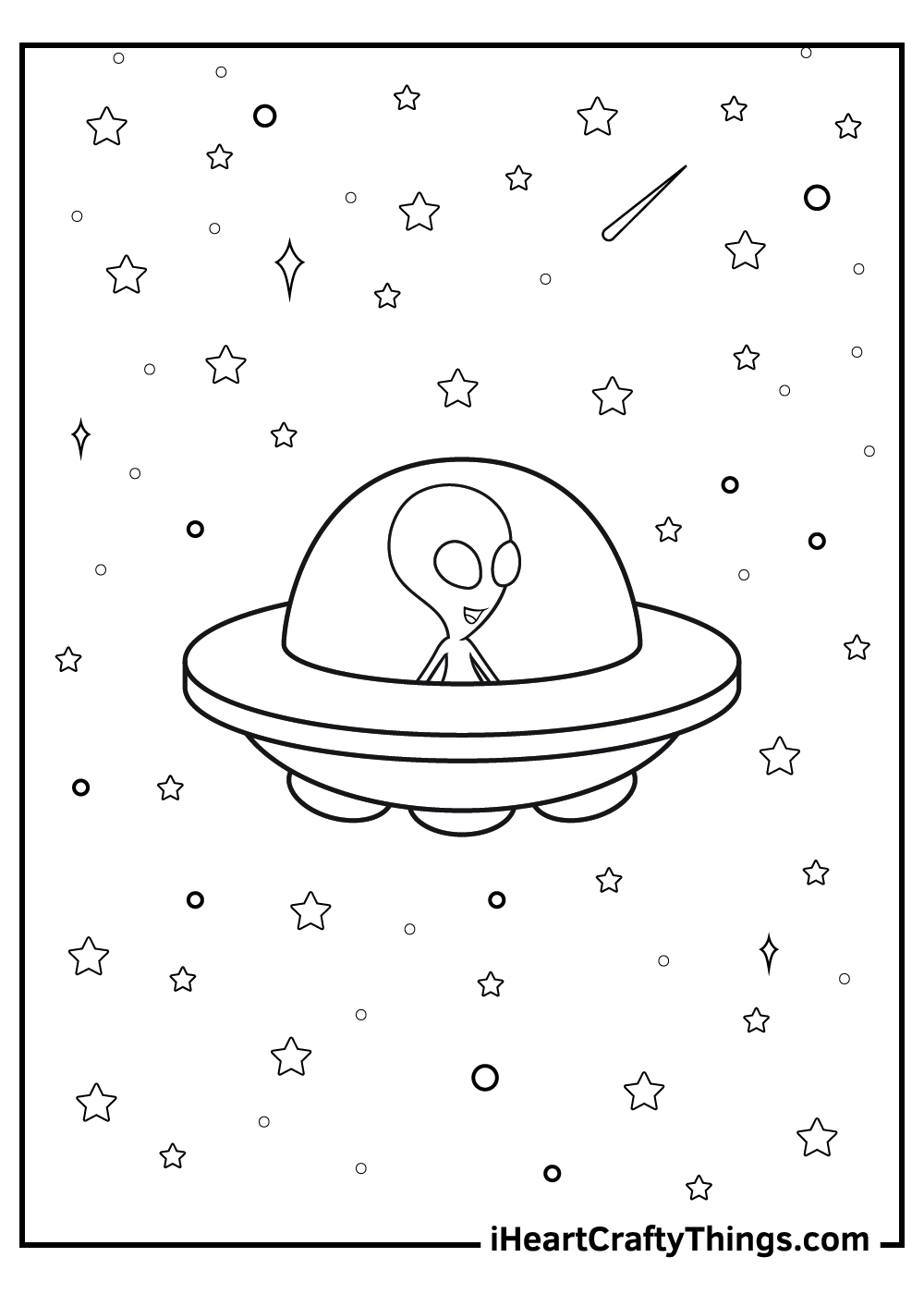 Alien coloring pages free printables