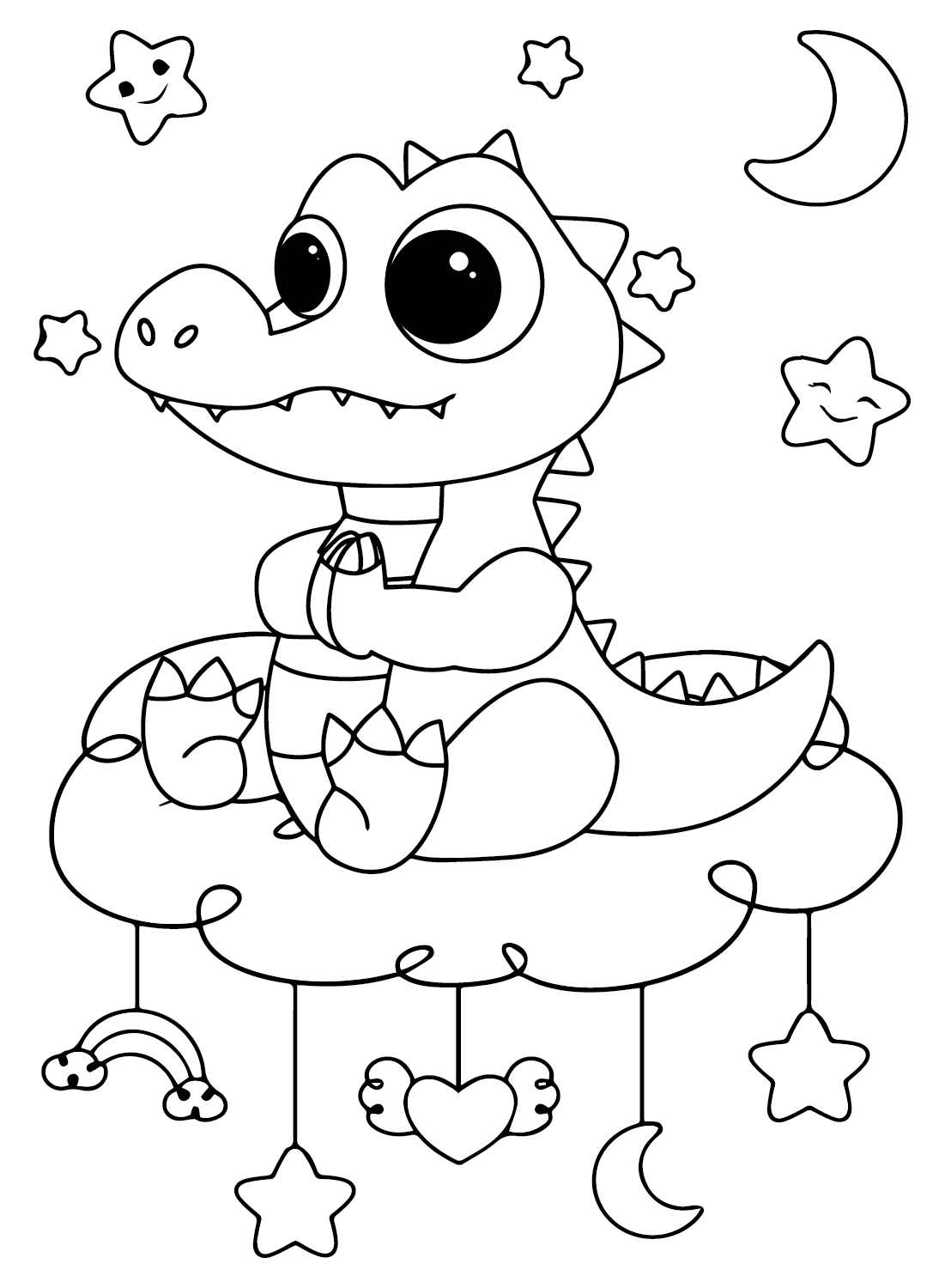 Crocodile coloring pages