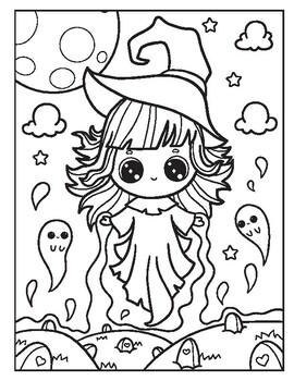 Creepy kawaii kingdom cute adorable coloring pages craft activity