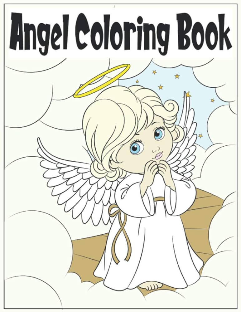 Angel coloring book cute angel coloring pages coloringbooks sunshine books