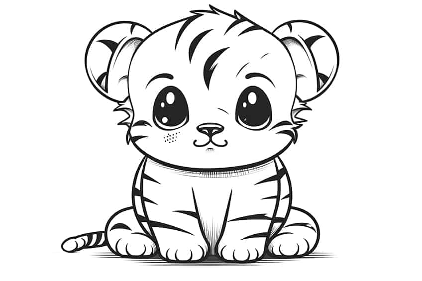 Baby animal coloring pages