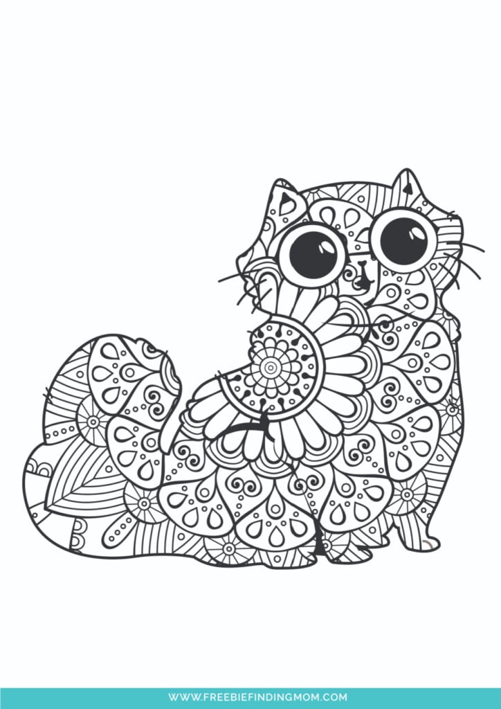 Printable cute animal coloring pages for adults and kids