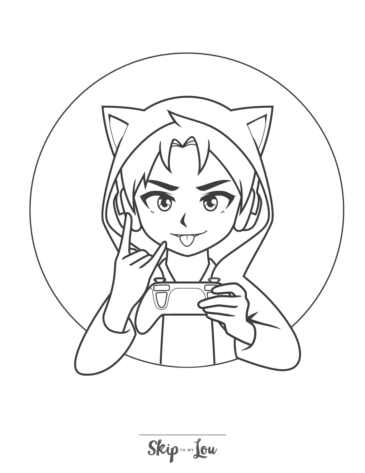 Anime coloring pages for kids of all ages skip to my lou