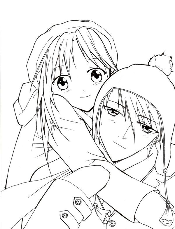 Anime couple coloring pages sketch coloring page anime anime lineart cute coloring pages