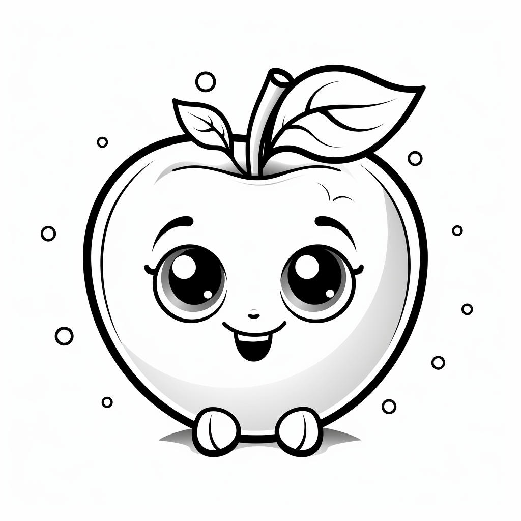 Apple coloring pages free