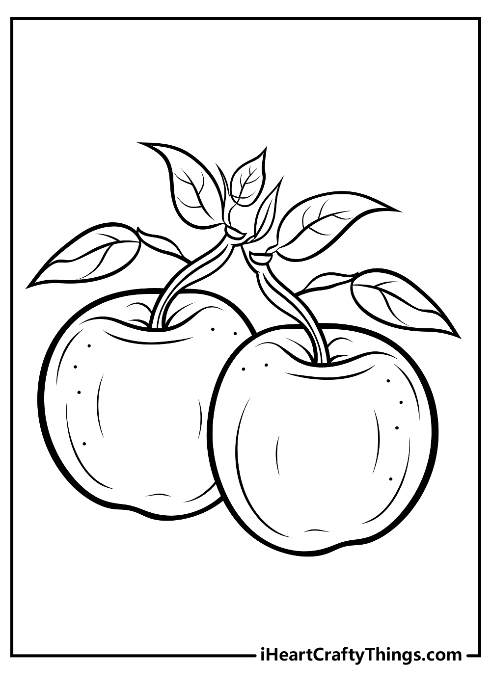 Apple coloring pages free printables