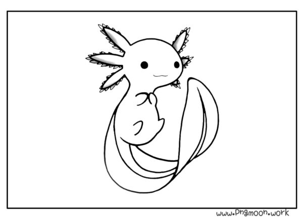 Free axolotl coloring pages