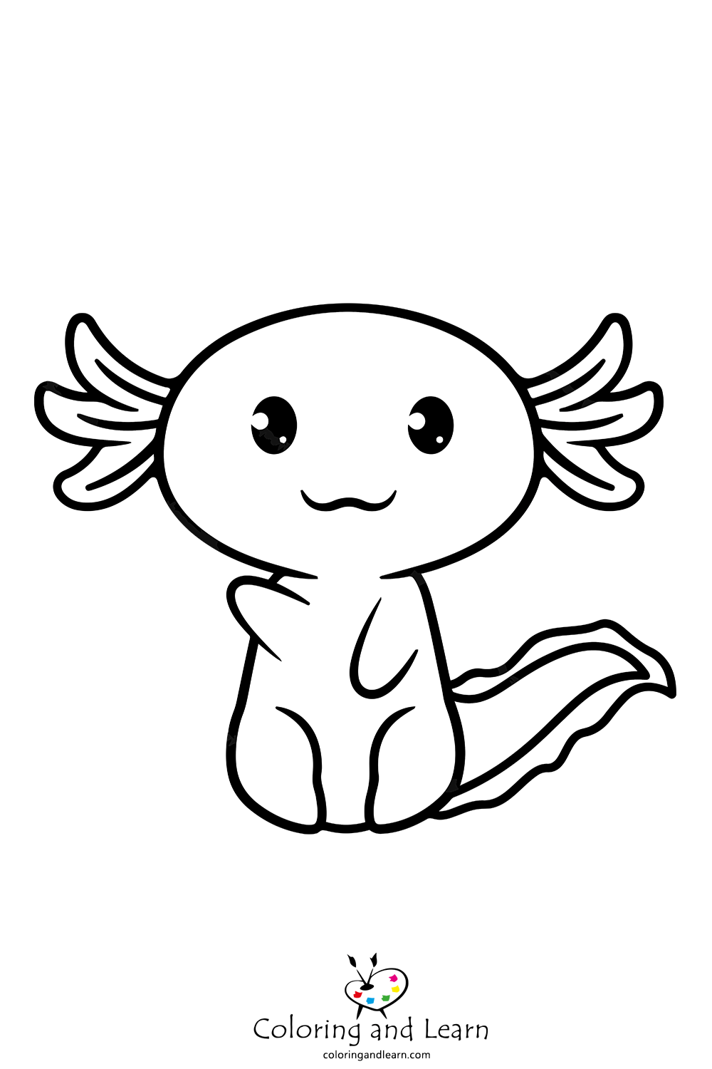 Axolotl coloring pages