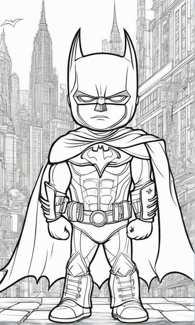 Superhero coloring pages