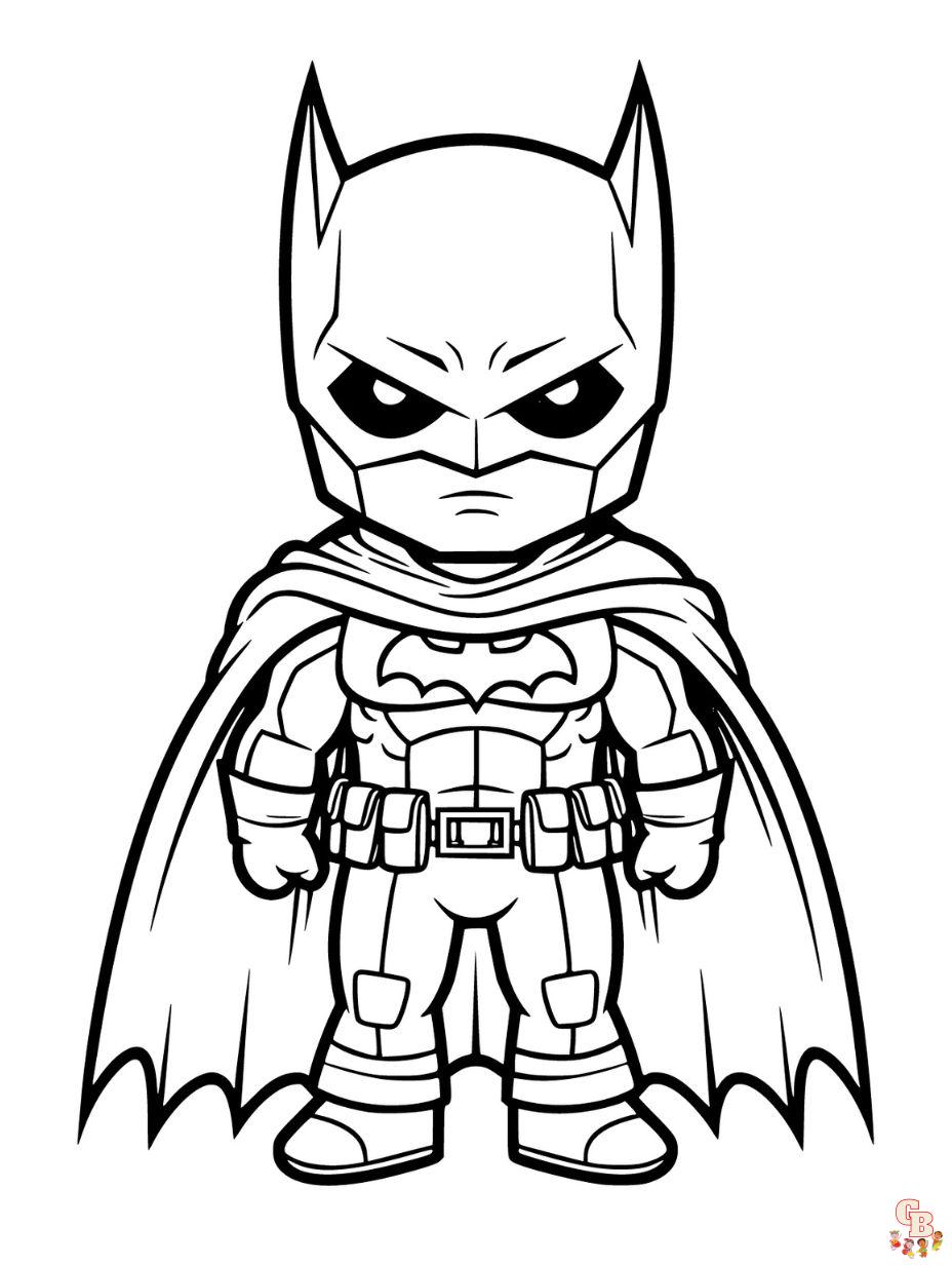 Free printable batman coloring pages for kids