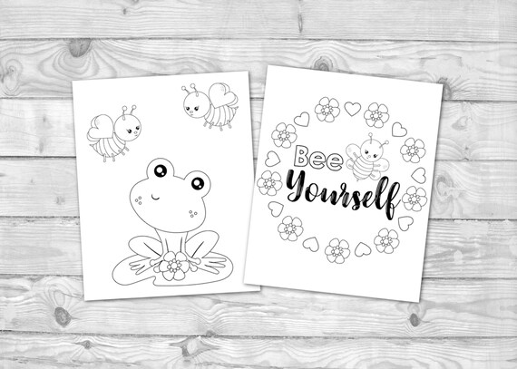 Printable bumble bee coloring for kids cute buzzy bee activity coloring pages kids coloring sheets