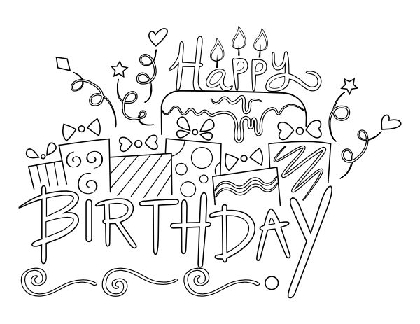 Printable cute happy birthday coloring page happy birthday coloring pages birthday coloring pages coloring pages