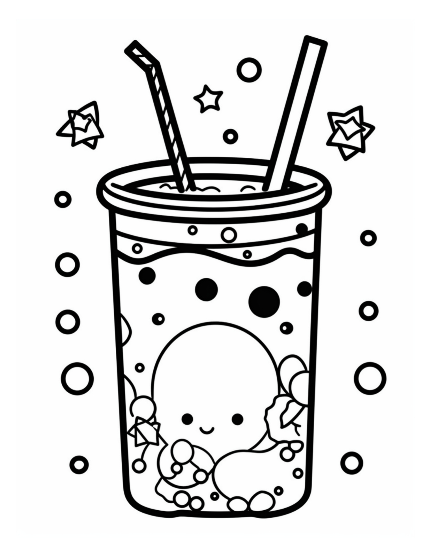 Boba coloring pages