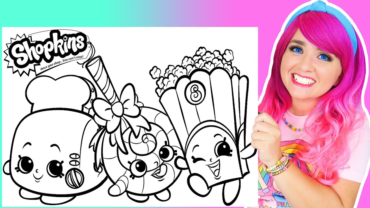 Coloring shopkins giant coloring pages poppy corn lolli poppins toasty pop crayola crayons