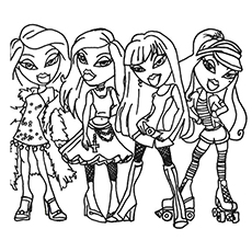 Top free printable bratz coloring pages online