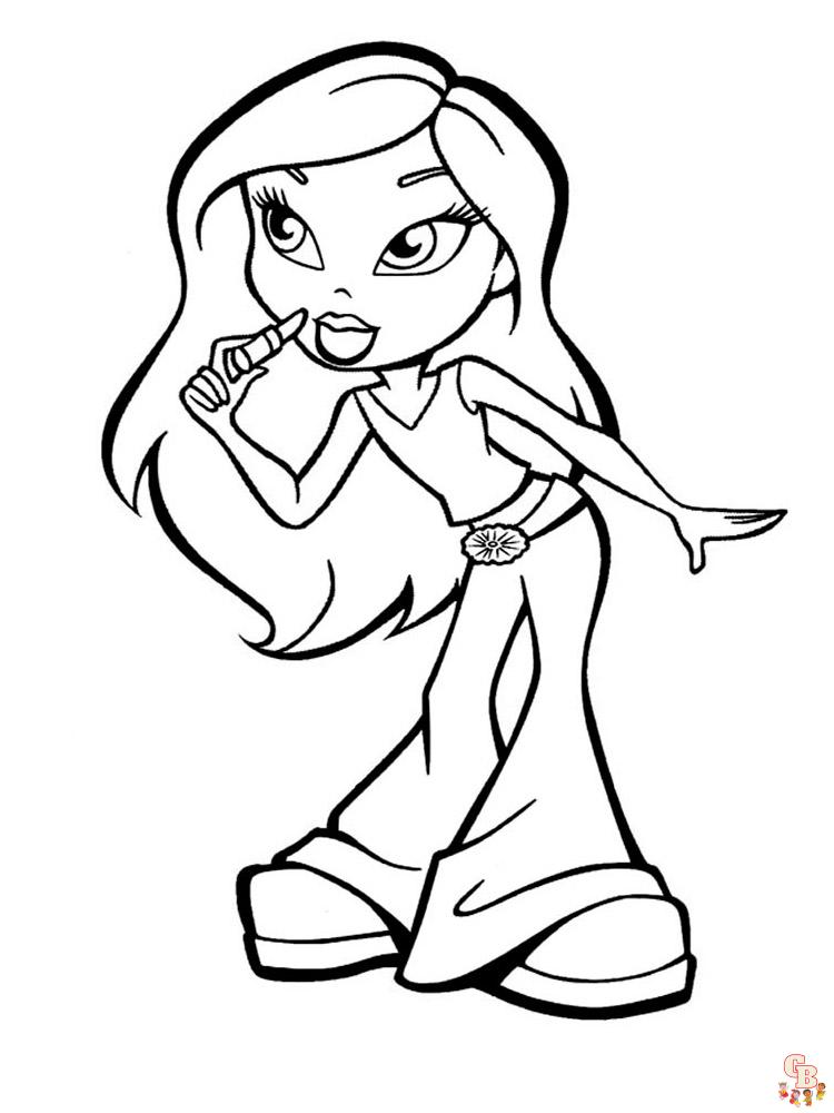 Bratz coloring pages for kids