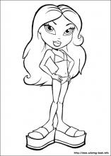 Bratz coloring pages on coloring