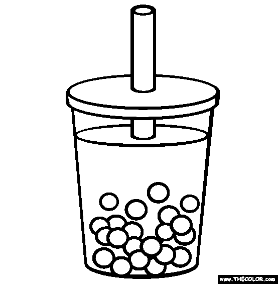 Bubble tea coloring page free bubble tea online coloring bubble tea cute coloring pages bubbles