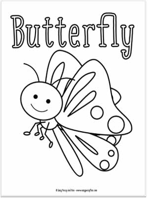 Little bugs coloring pages for kids