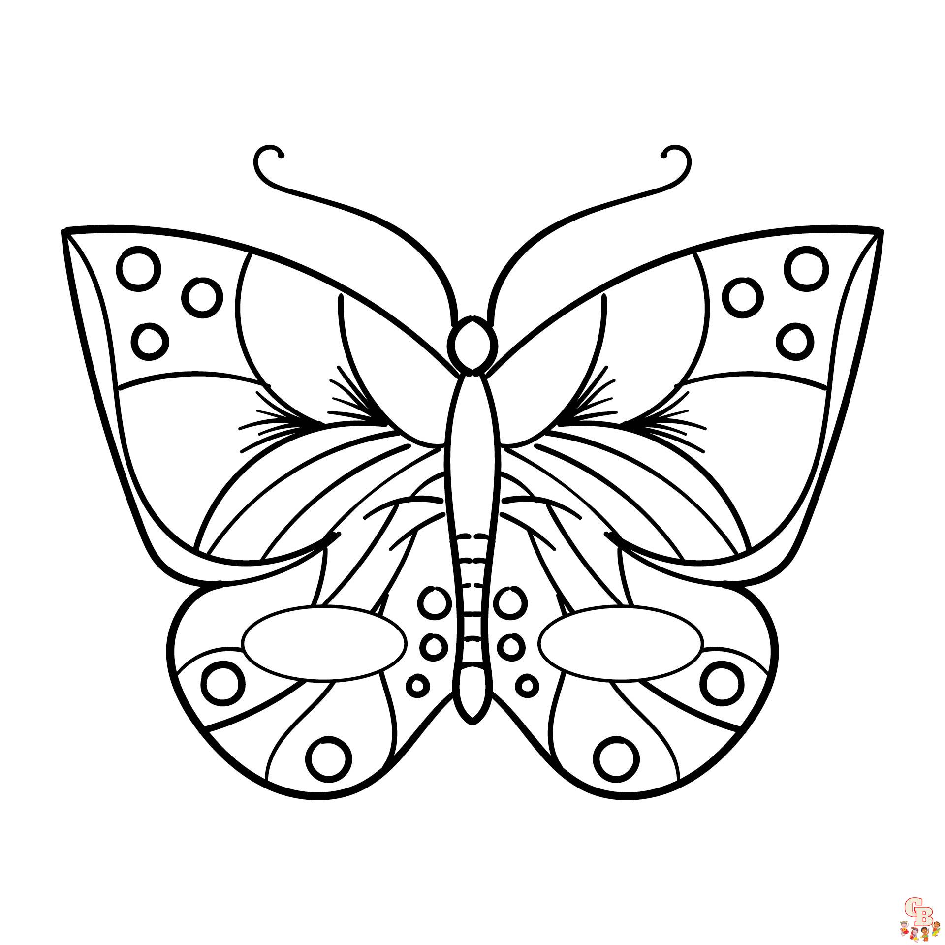 Flutter into fun with preschool butterfly coloring pages