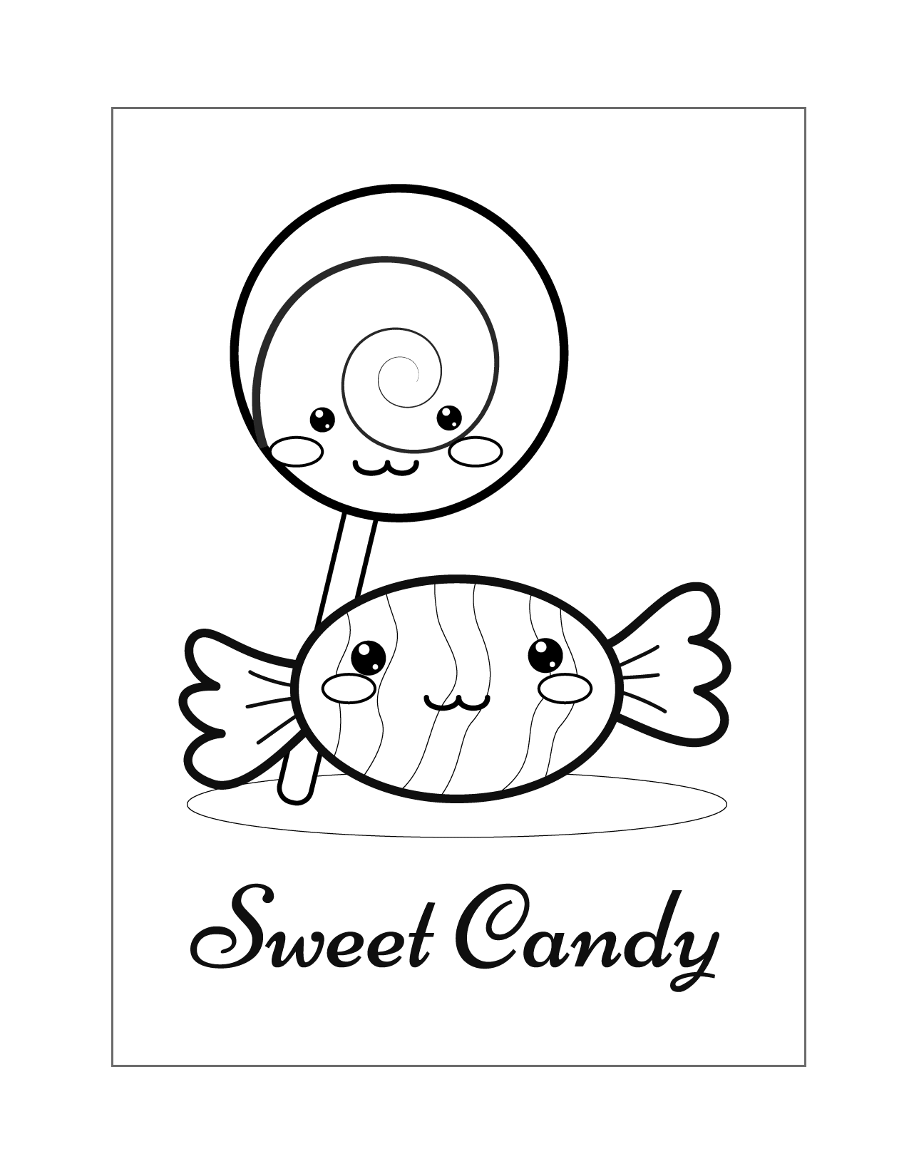 Candy pages â printable pages