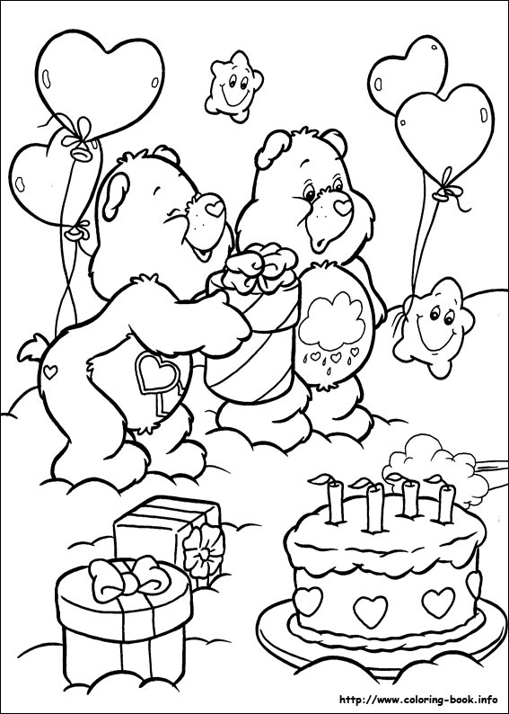 The care bears coloring picture