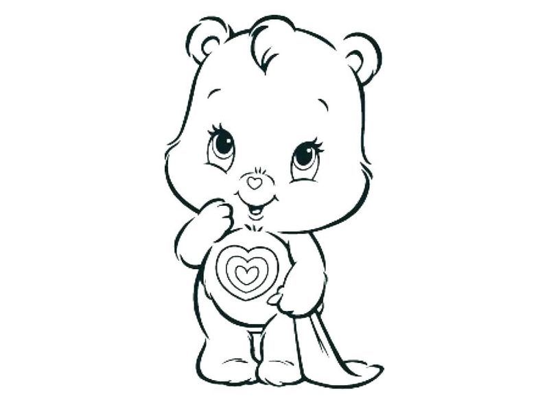 Printable care bear coloring pages for your kids
