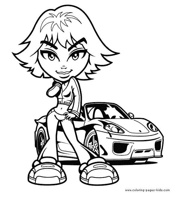 Car coloring page