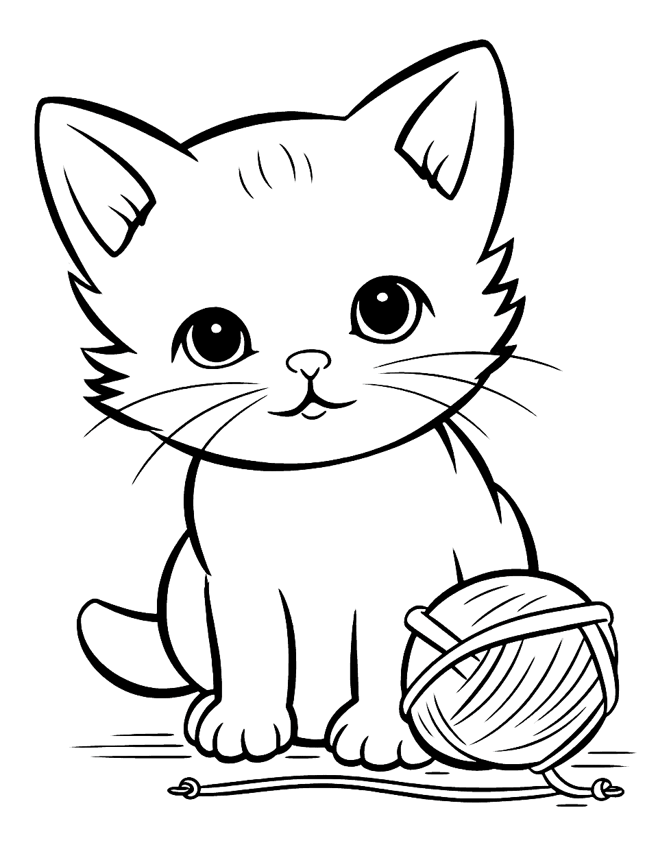 Cat Coloring Pages  Free Printable Kitten Coloring Sheets