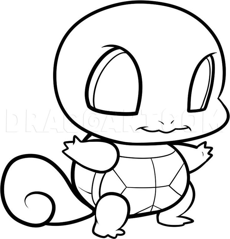 How to draw chibi squirtle squirtle step by step drawing guide by dawn dragoart pokemon coloring pages pokemon coloring cute coloring pages