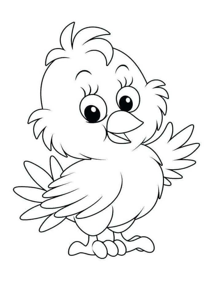 Delight your little ones with adorable baby chick coloring pages