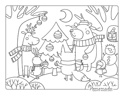 Free christmas coloring pages for kids adults