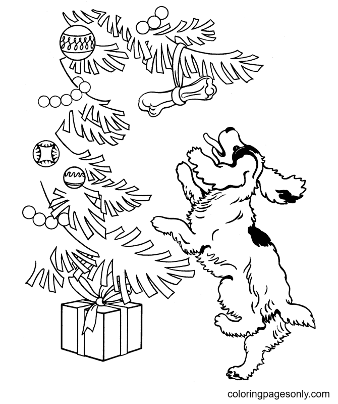 Christmas animals coloring pages printable for free download