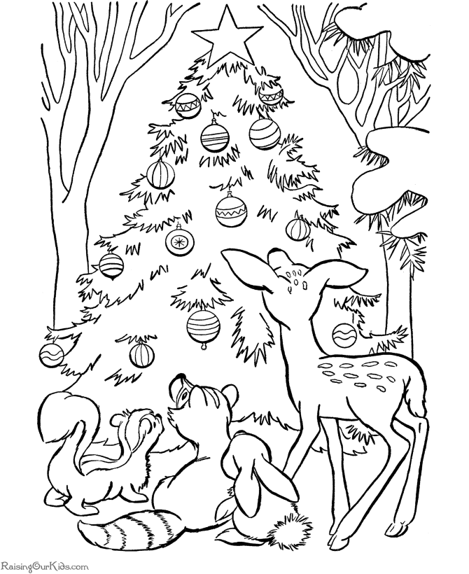 Christmas coloring pages