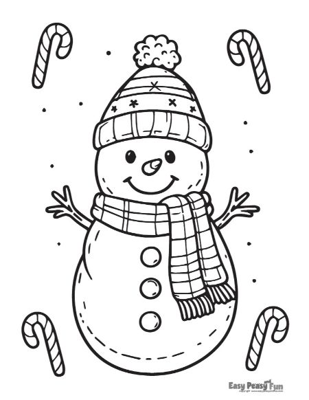 Printable christmas coloring pages