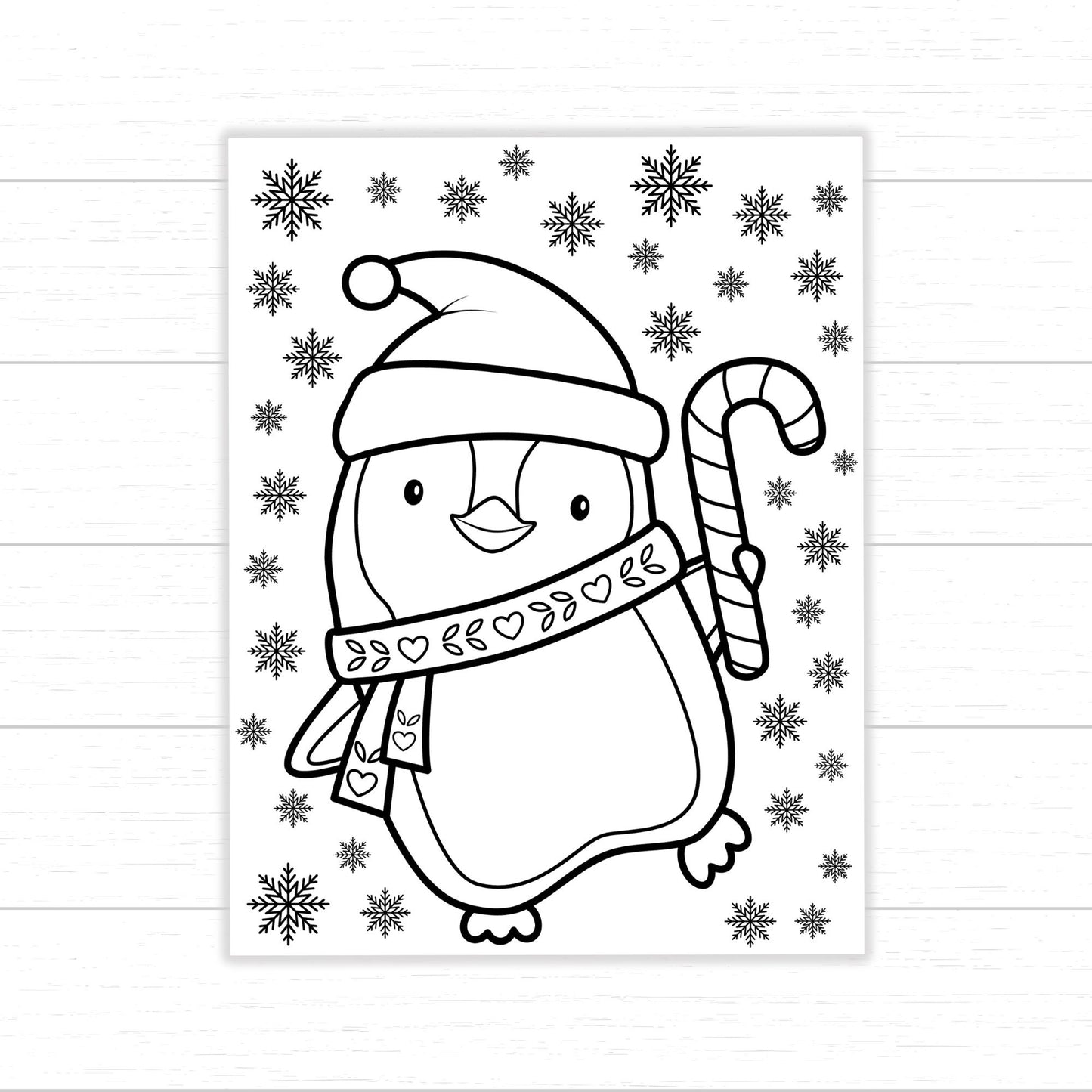 Christmas penguin coloring pages â mom wife busy life printables