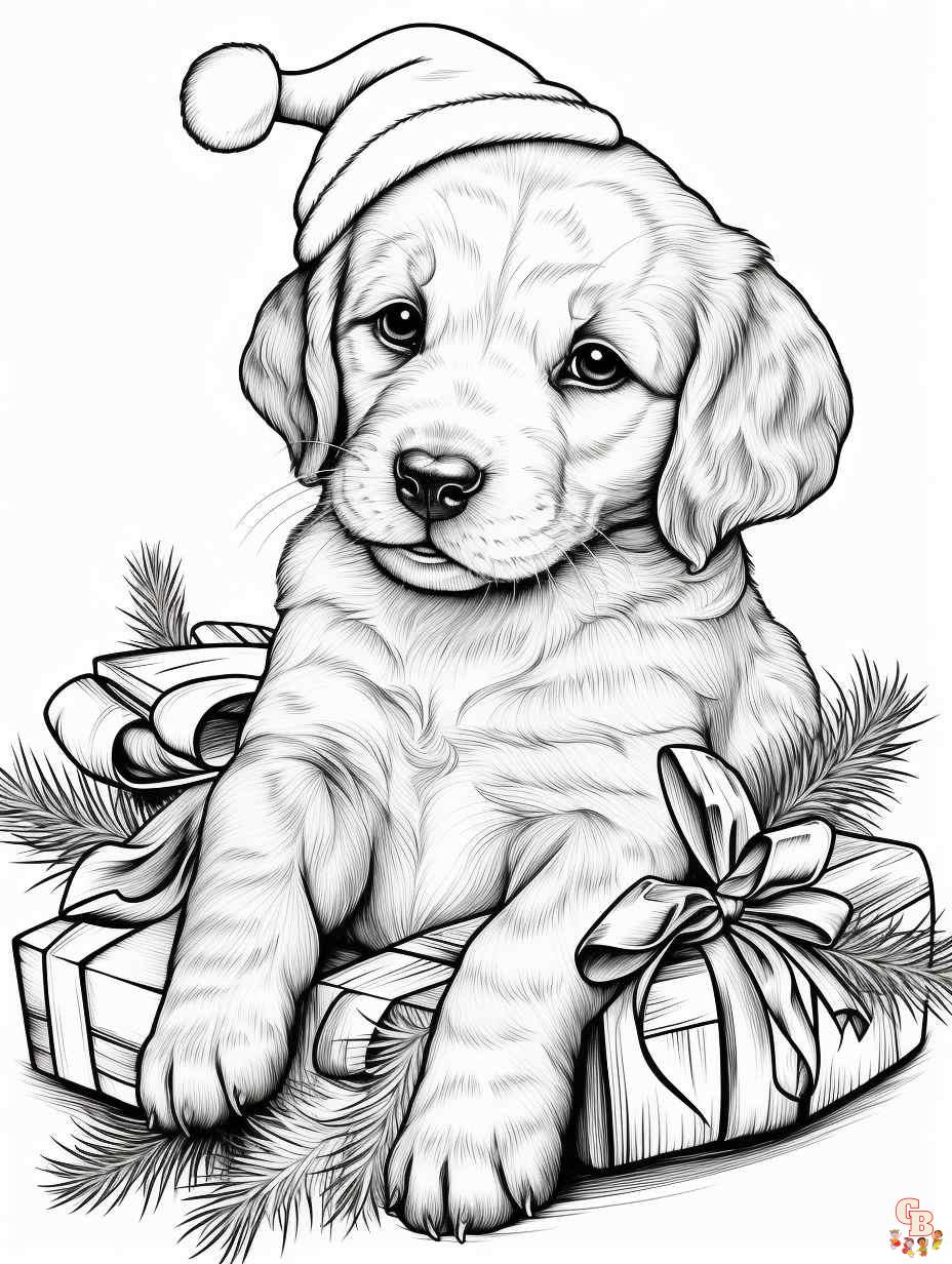 Puppy coloring pages