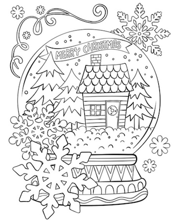 Christmas coloring pages for kids