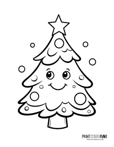 Christmas tree coloring pages clipart the ultimate free printable collection at