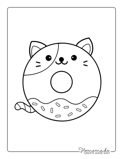 Free cute kawaii coloring pages for kids